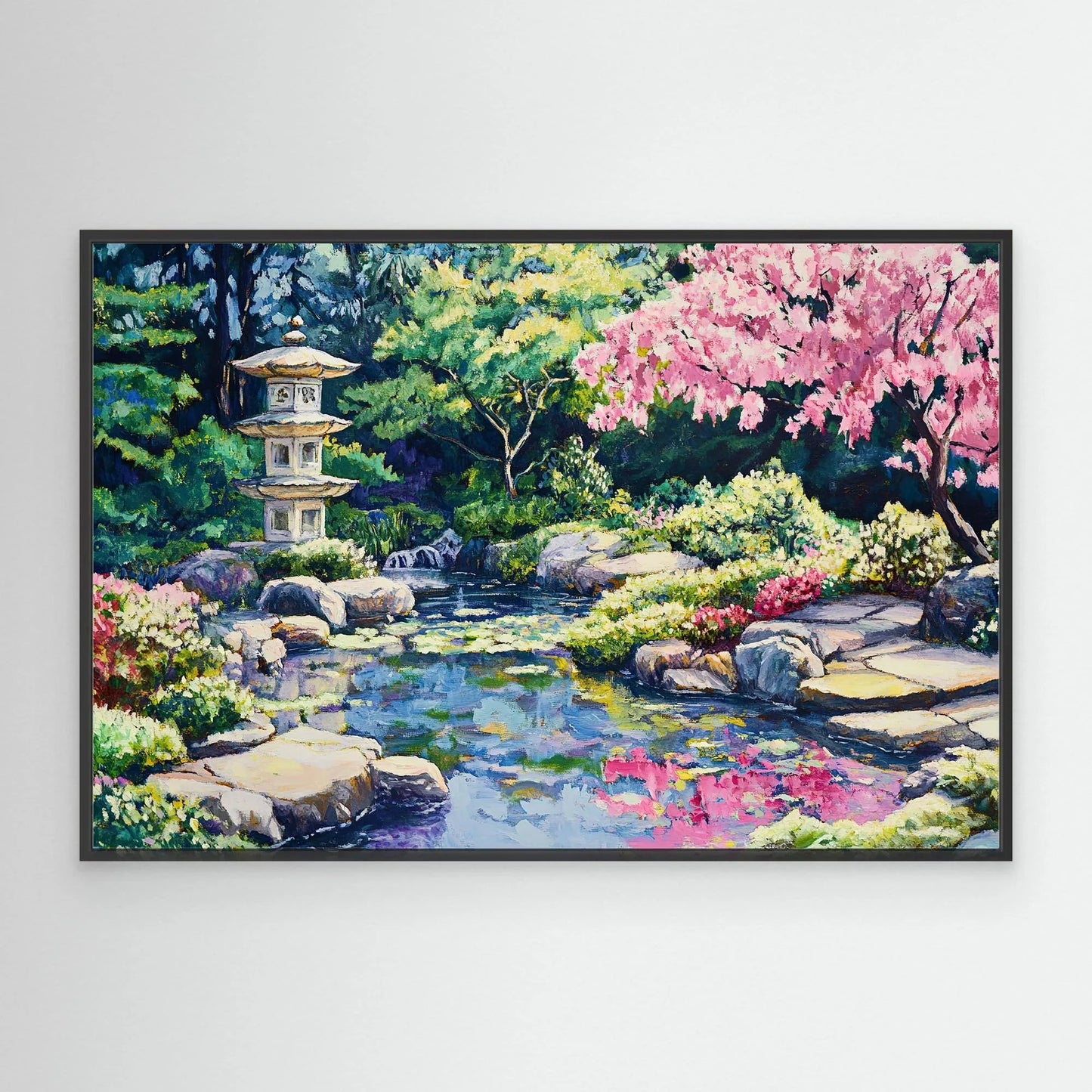 Pink Tree Canvas Print Robussi