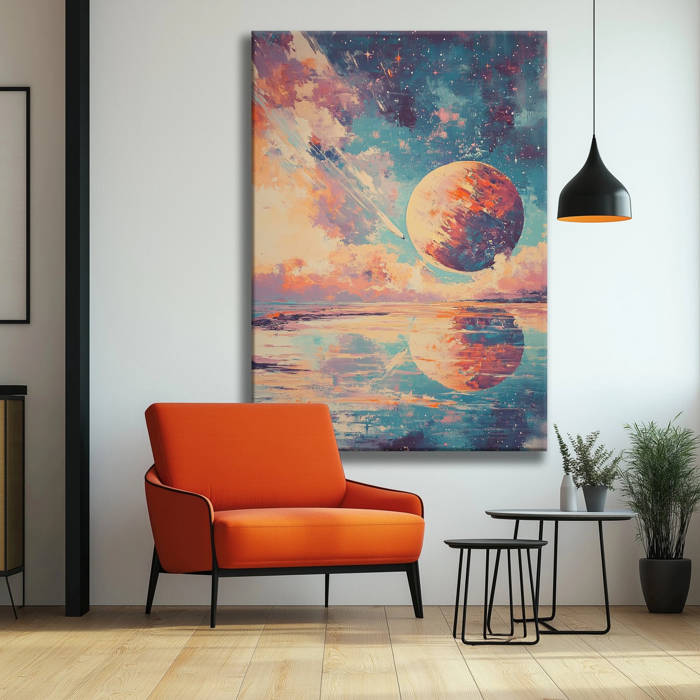 Planet Impact Canvas Print Robussi