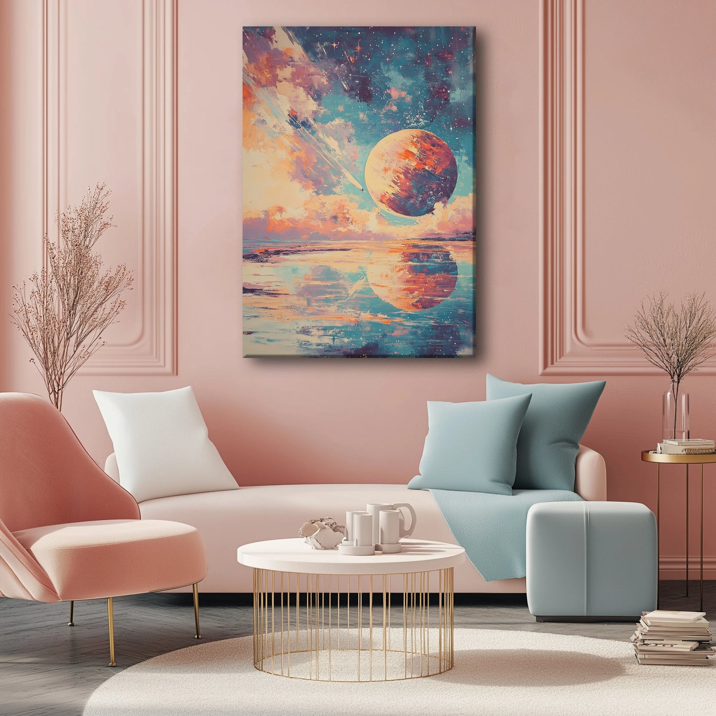 Planet Impact Canvas Print Robussi
