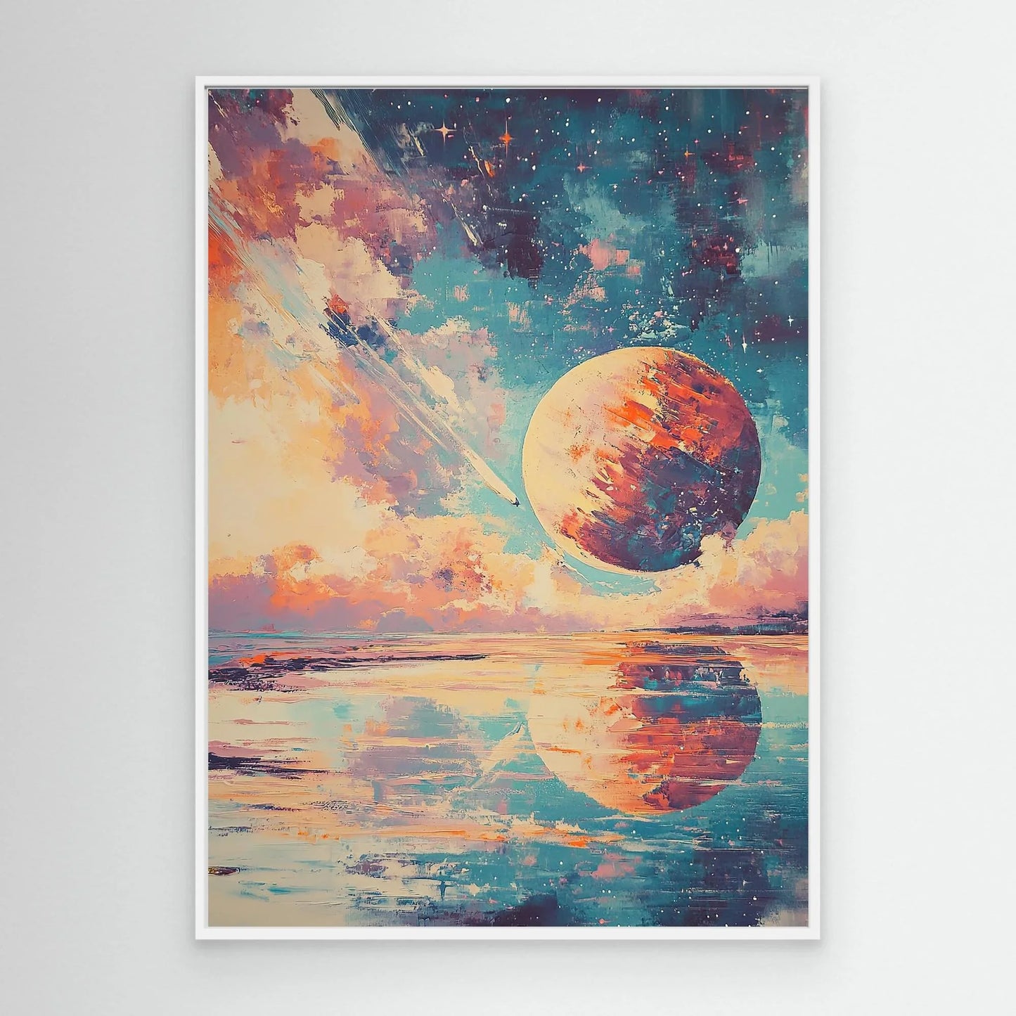 Planet Impact Canvas Print Robussi