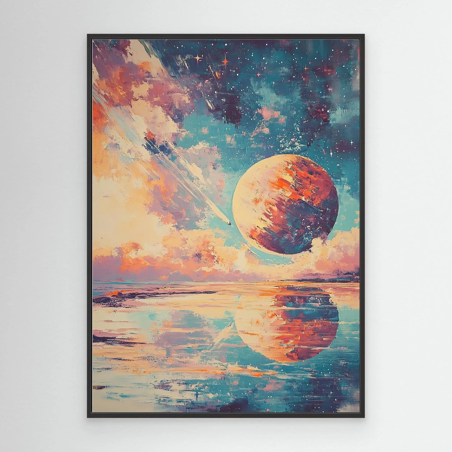 Planet Impact Canvas Print Robussi
