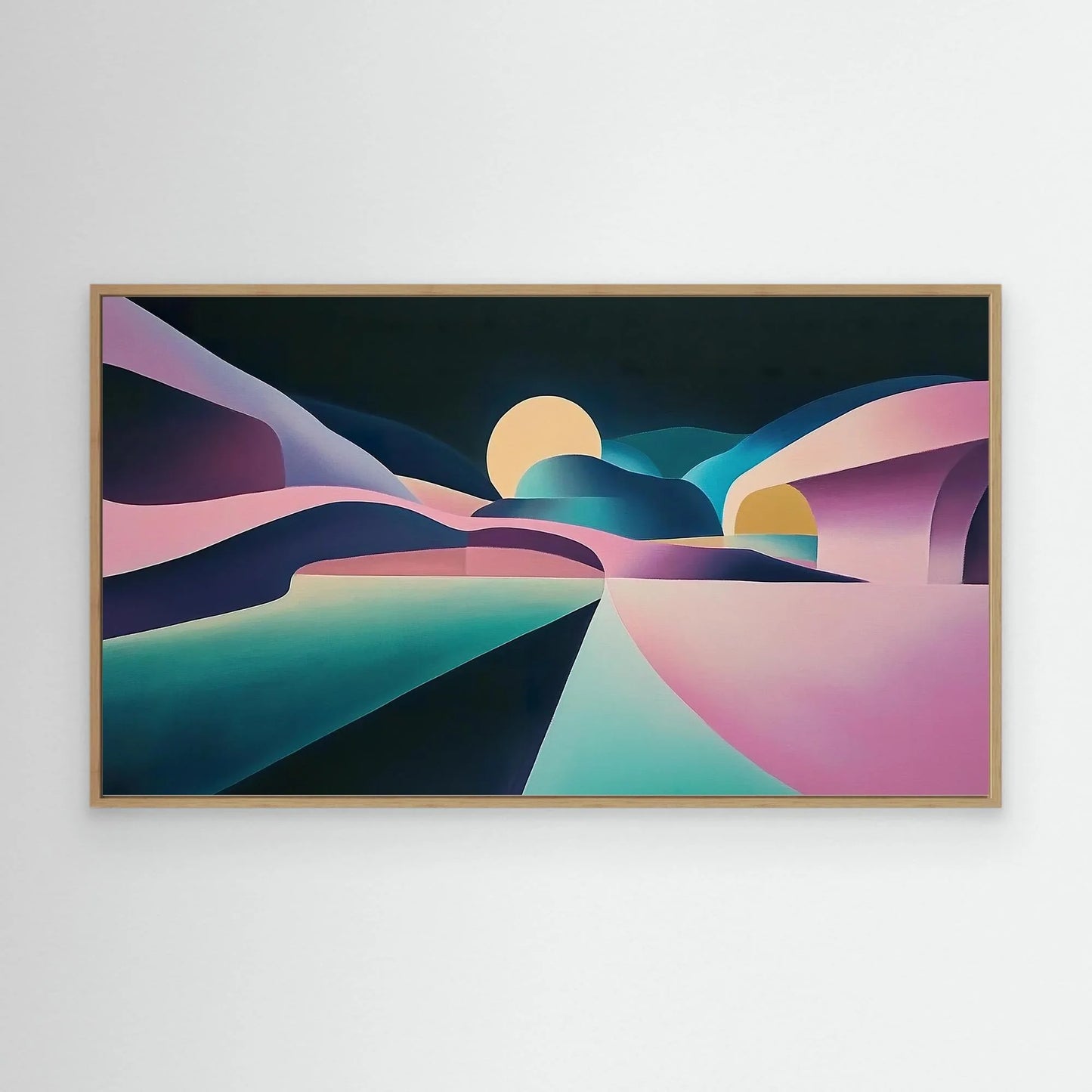 Purple Planet Canvas Print Robussi