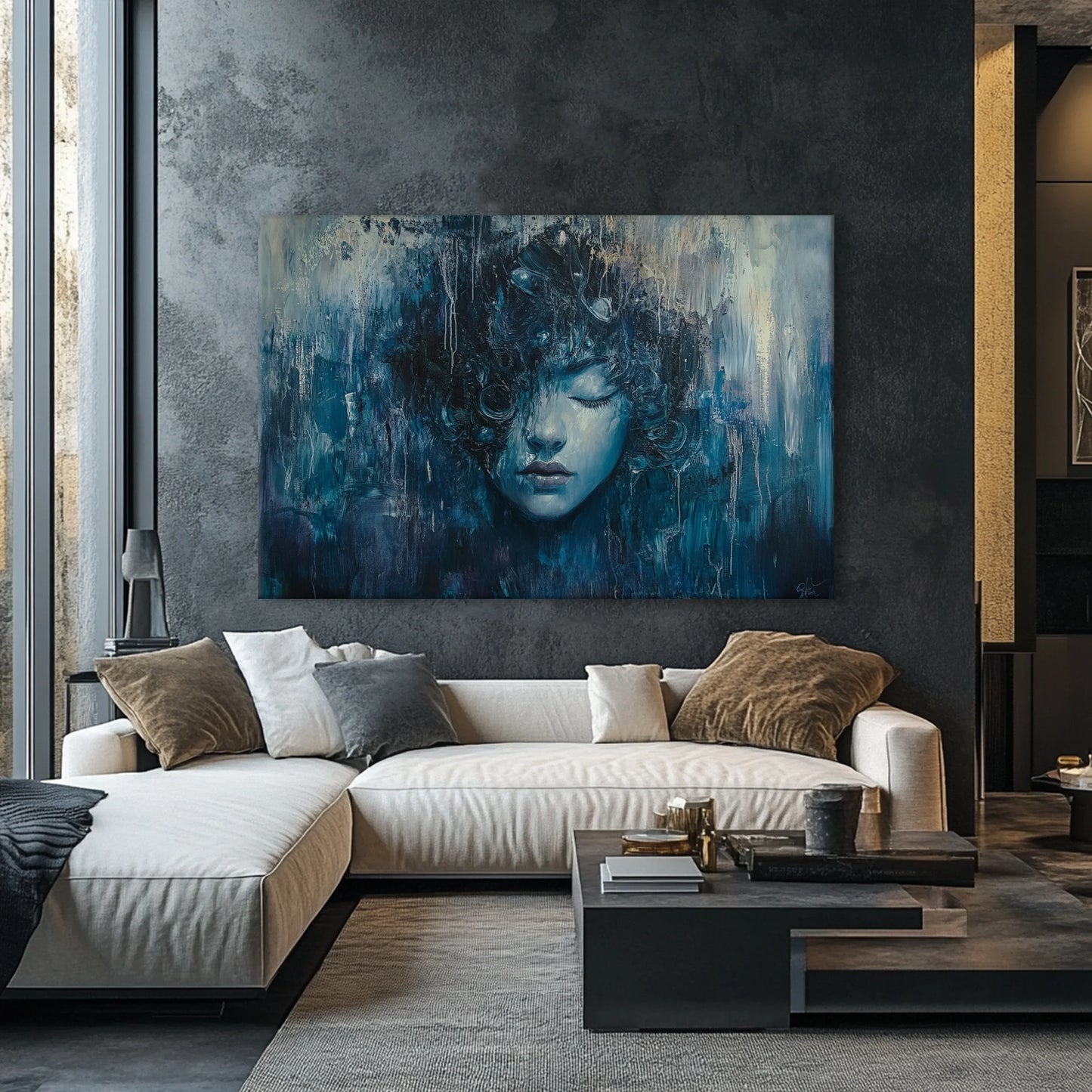 Rainy day Canvas Print Robussi