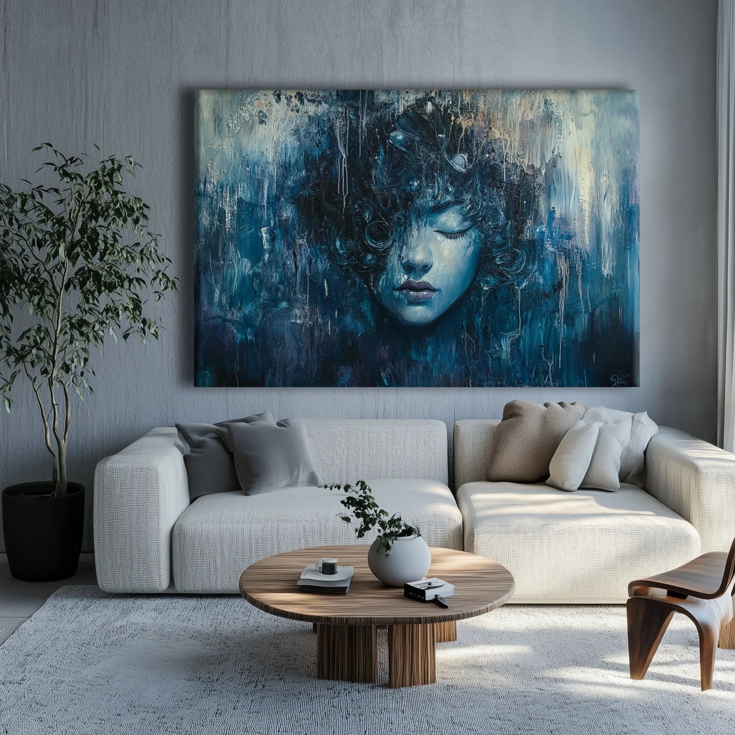 Rainy day Canvas Print Robussi