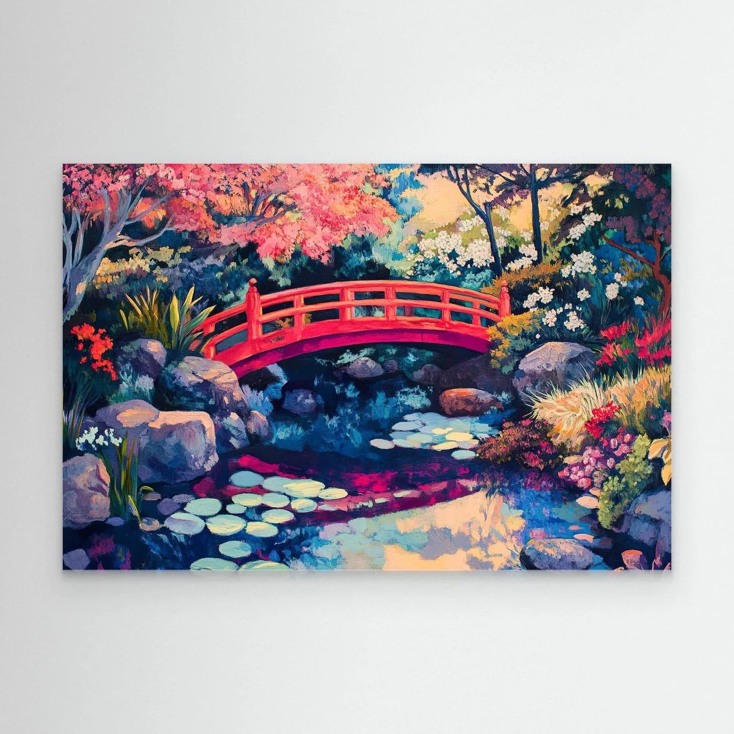 Red Bridge Canvas Print Robussi