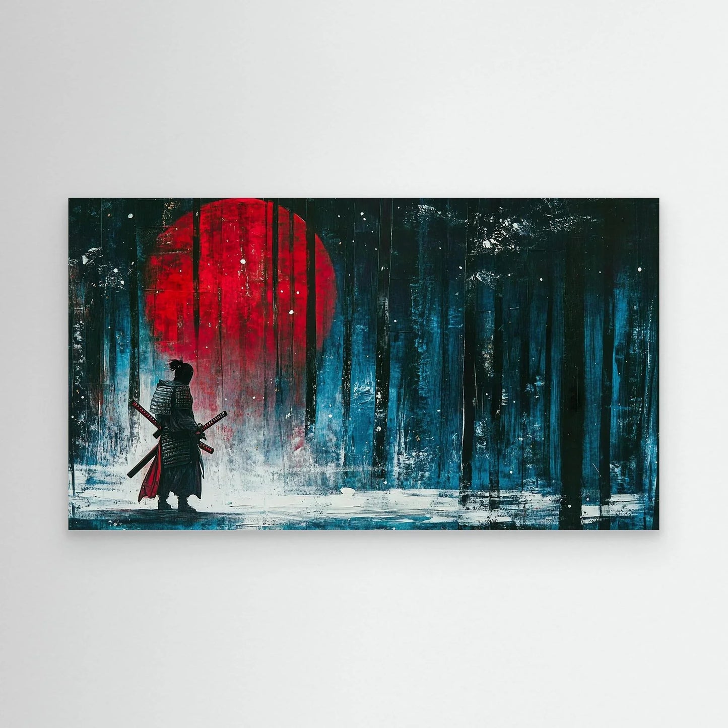 Red Moon Canvas Print Robussi