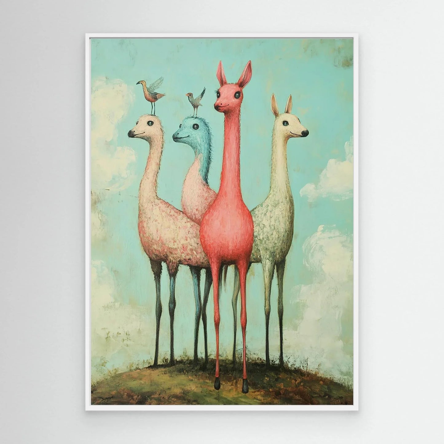 Roes on the Field Canvas Print Robussi