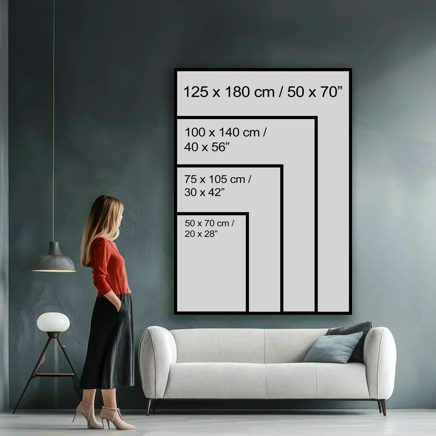 scale vertical canvas