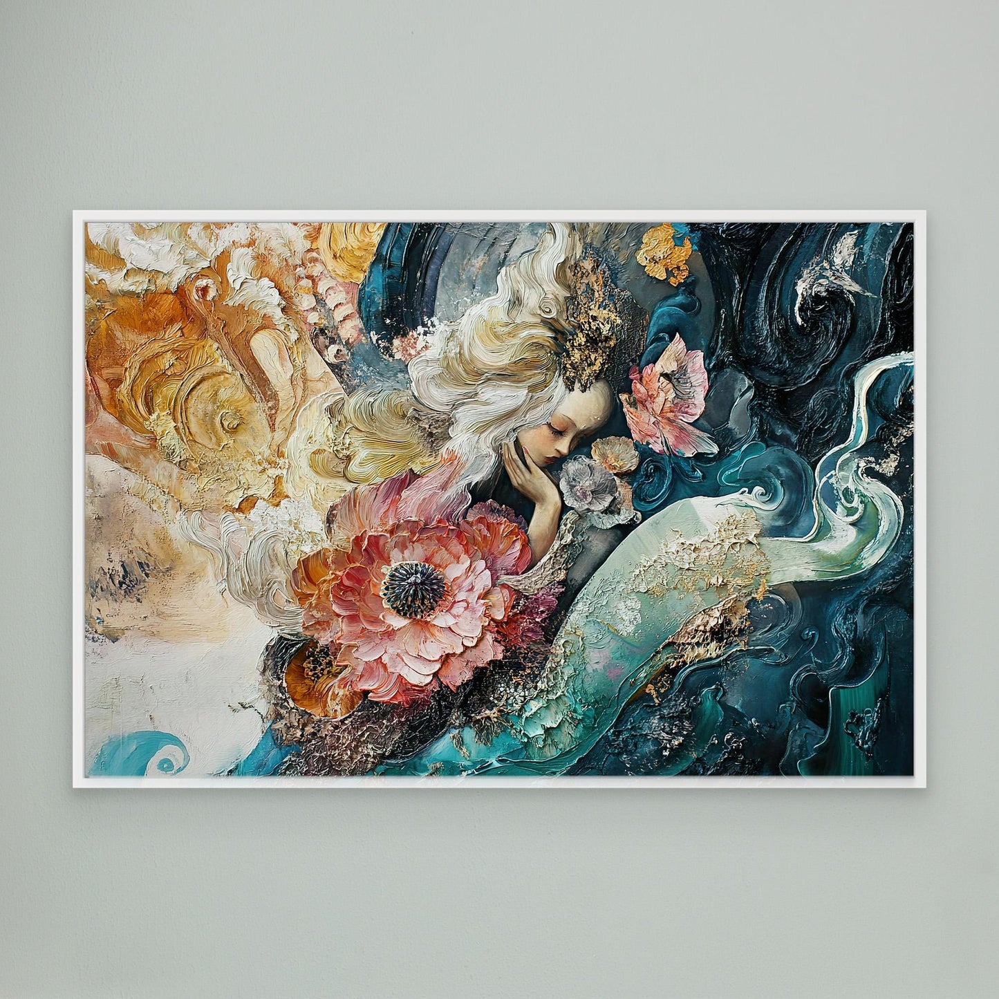 Sleepy Angel Canvas Print Printumo