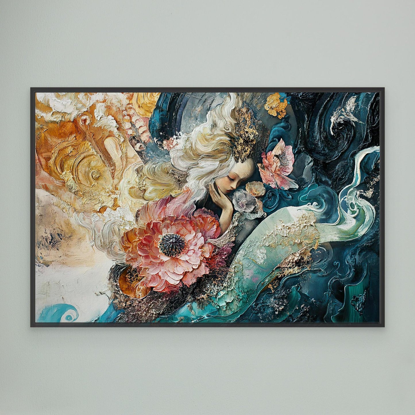 Sleepy Angel Canvas Print Printumo