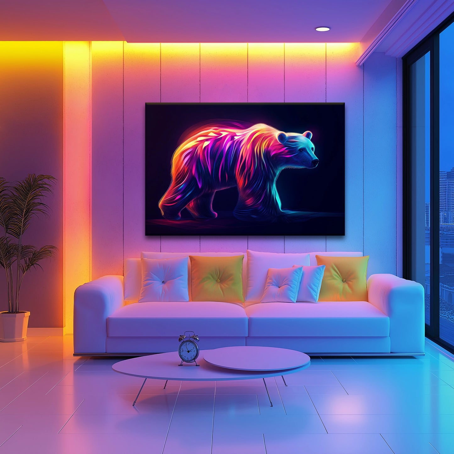 Solar Bear Canvas Print Robussi