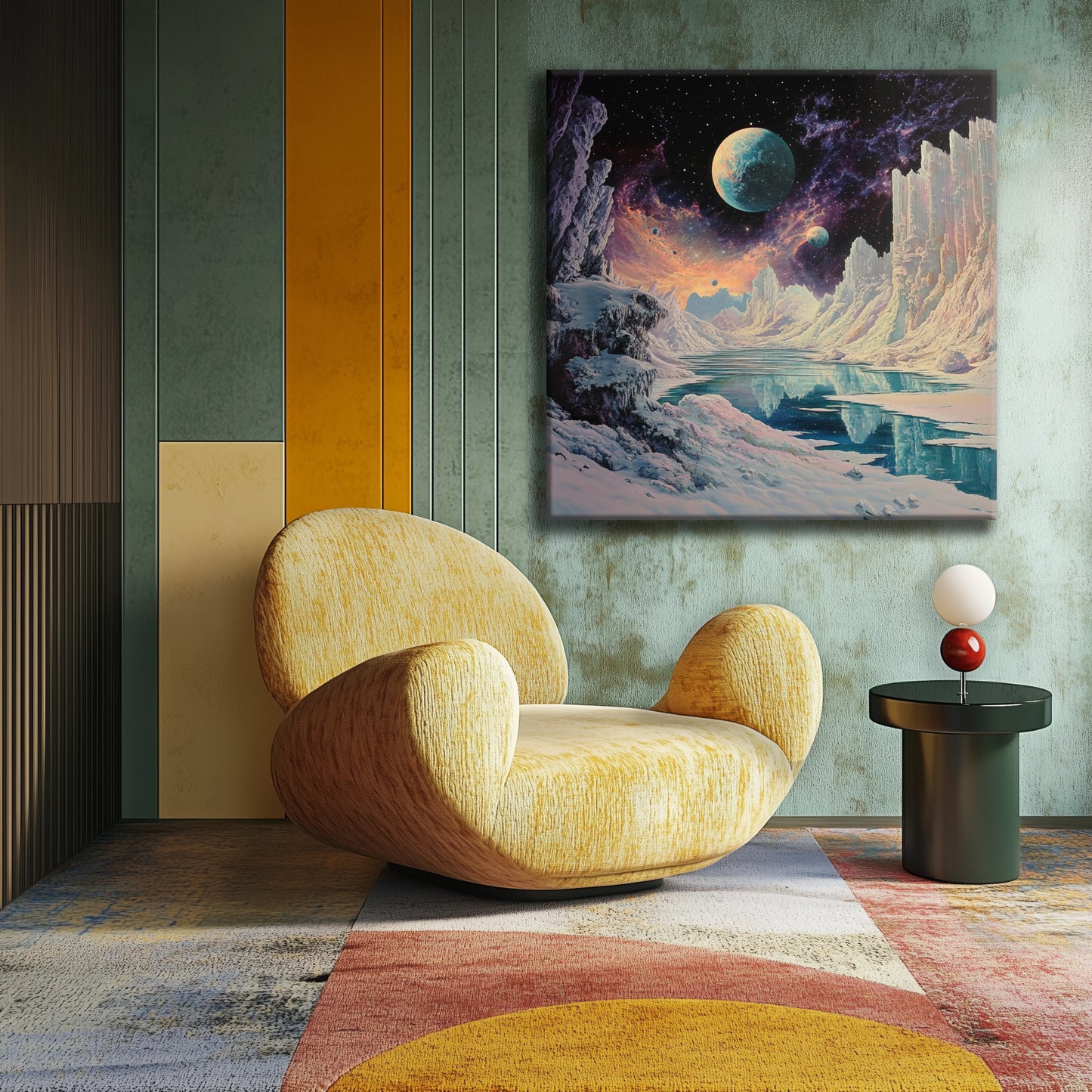 Space Valley Canvas Print Robussi