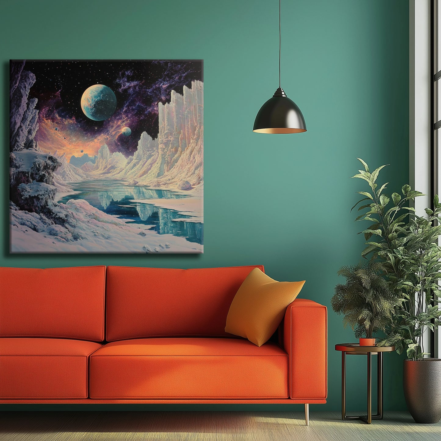 Space Valley Canvas Print Robussi