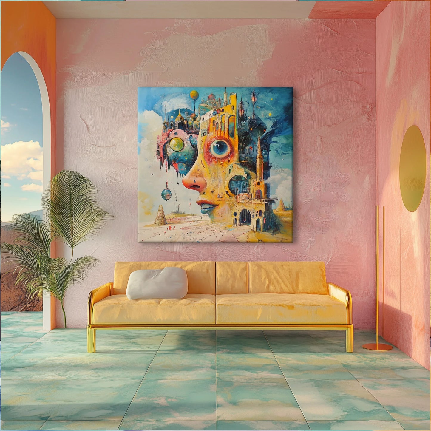 Strange Fortress Canvas Print Robussi