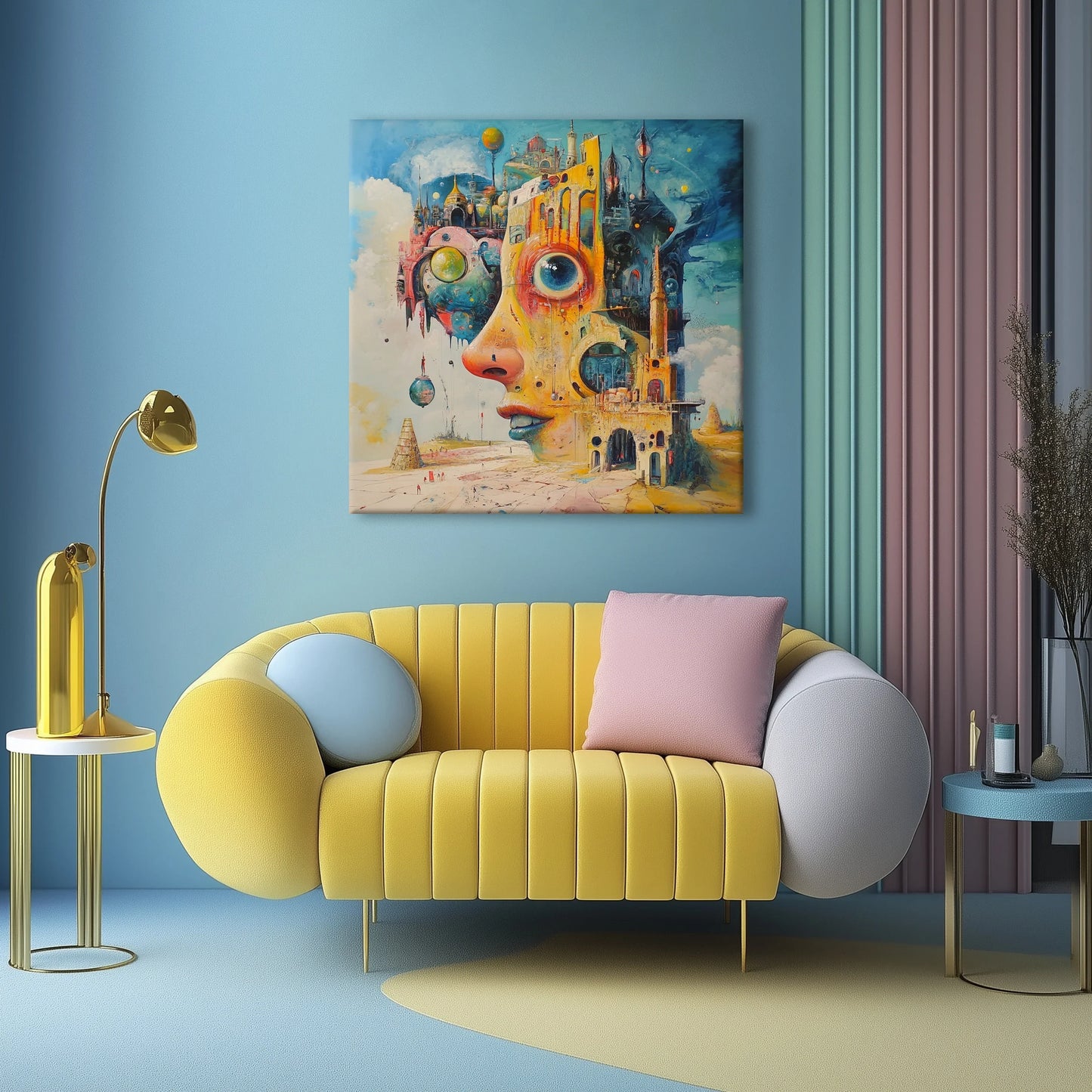Strange Fortress Canvas Print Robussi
