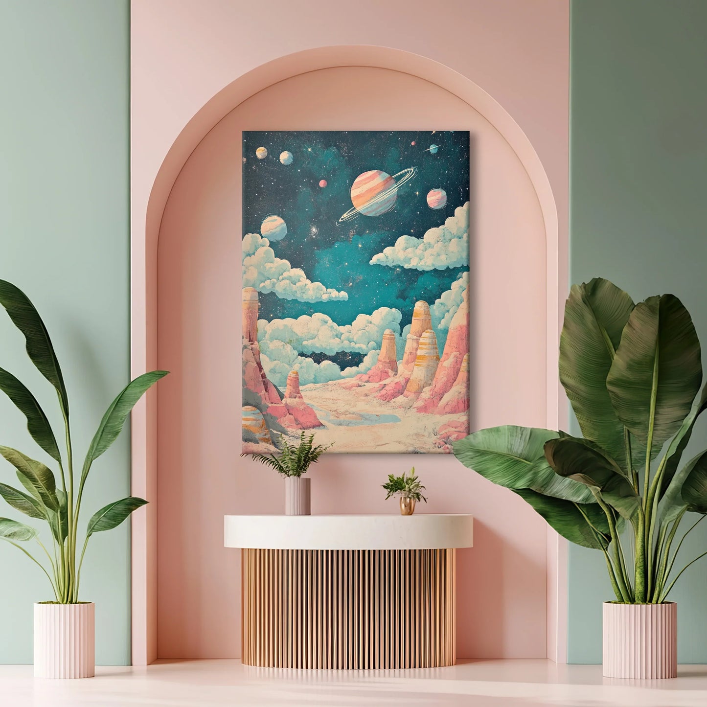 Strange Planet Canvas Print Robussi