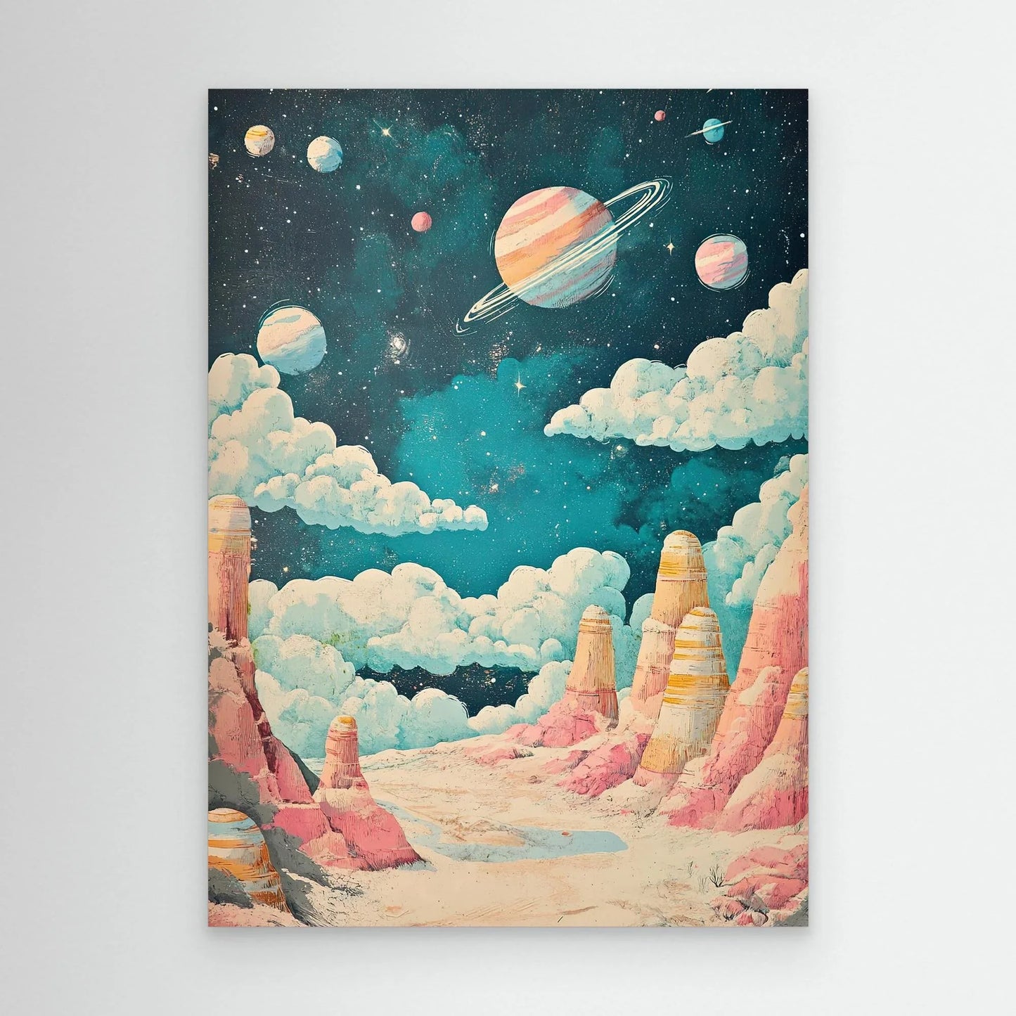 Strange Planet Canvas Print Robussi