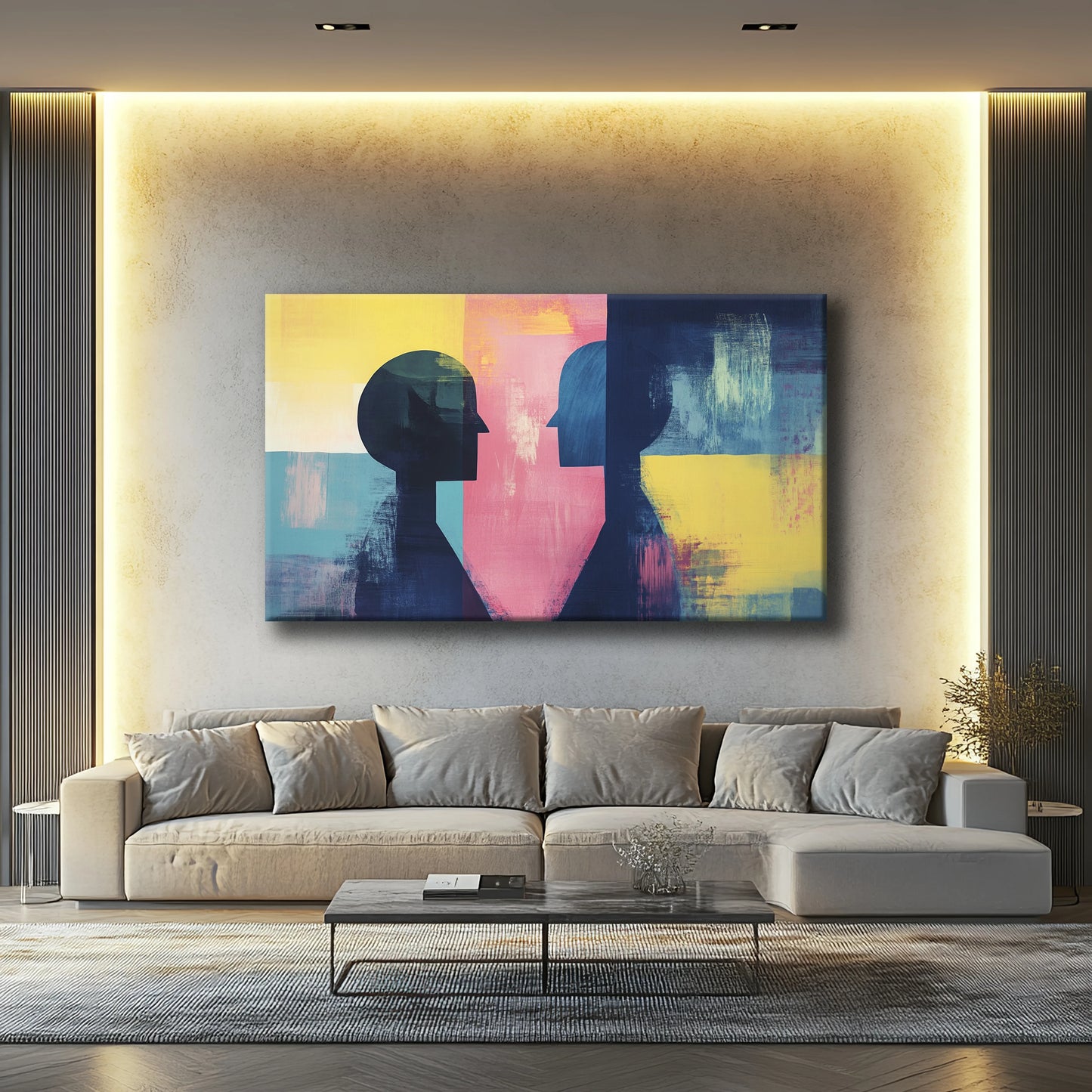 Strangers Canvas Print Robussi