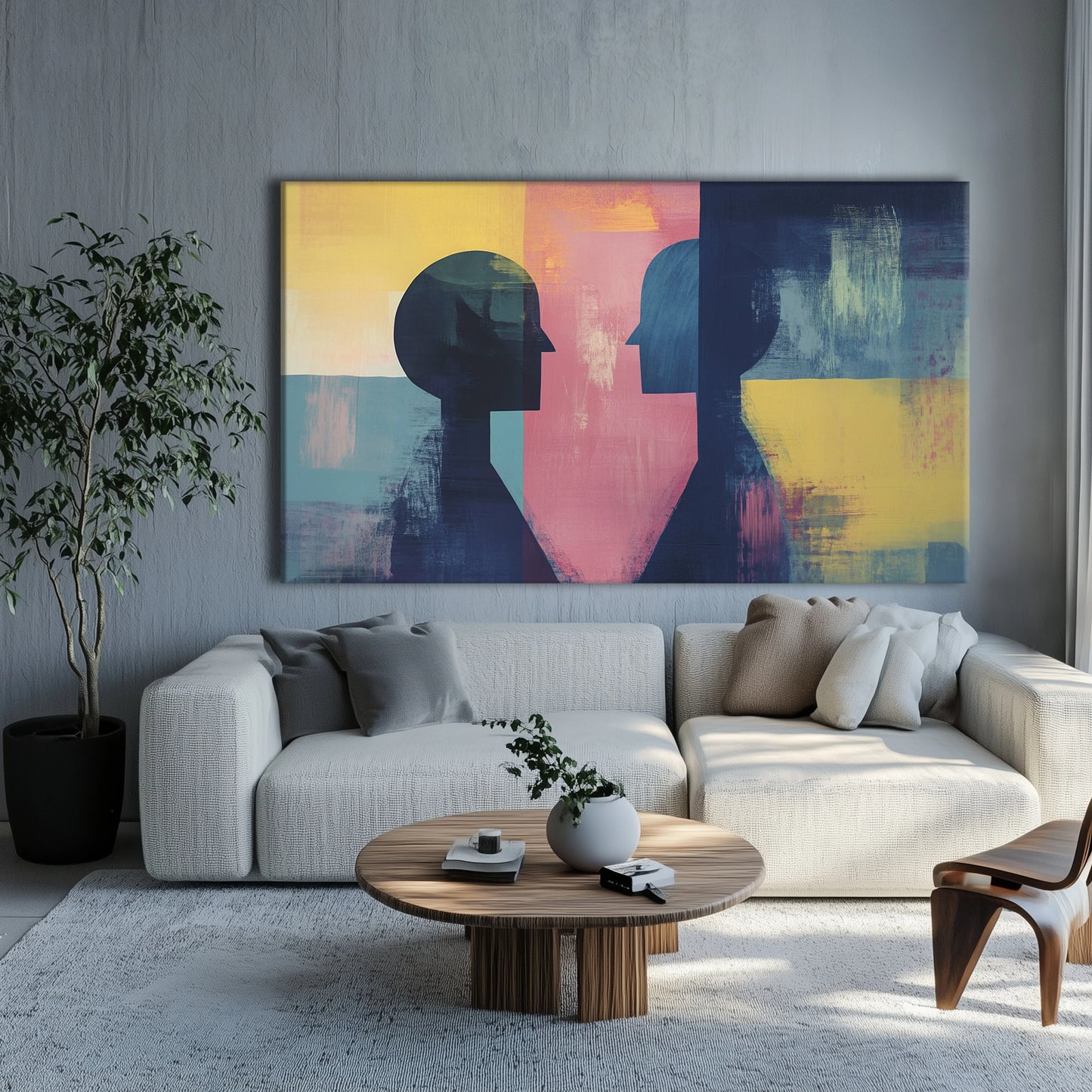 Strangers Canvas Print Robussi