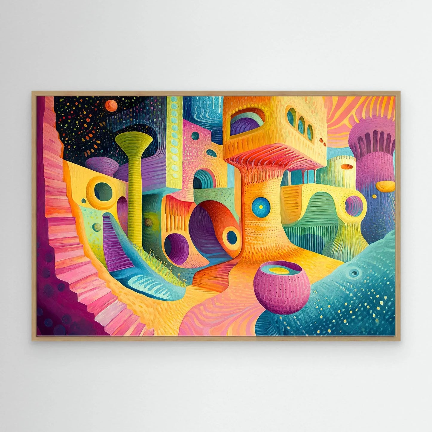 Surreal City Canvas Print Robussi