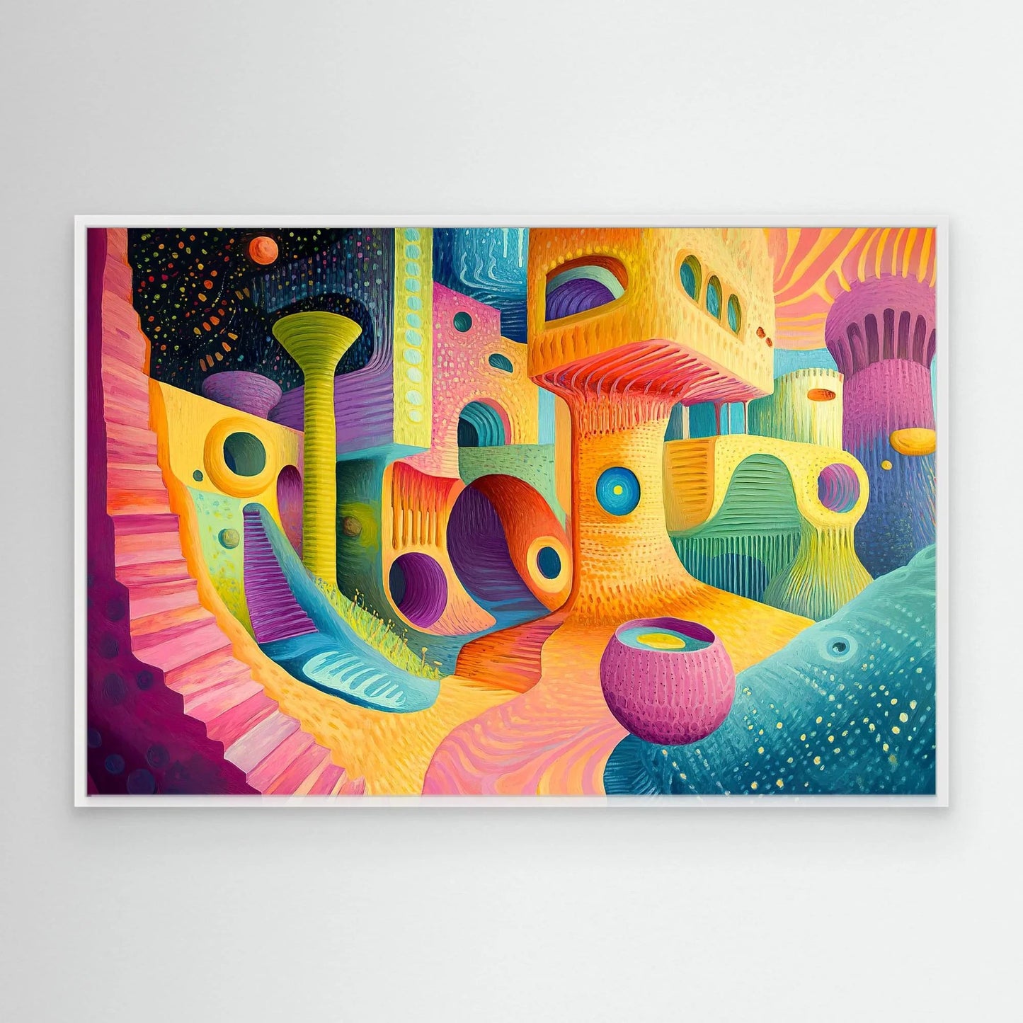Surreal City Canvas Print Robussi