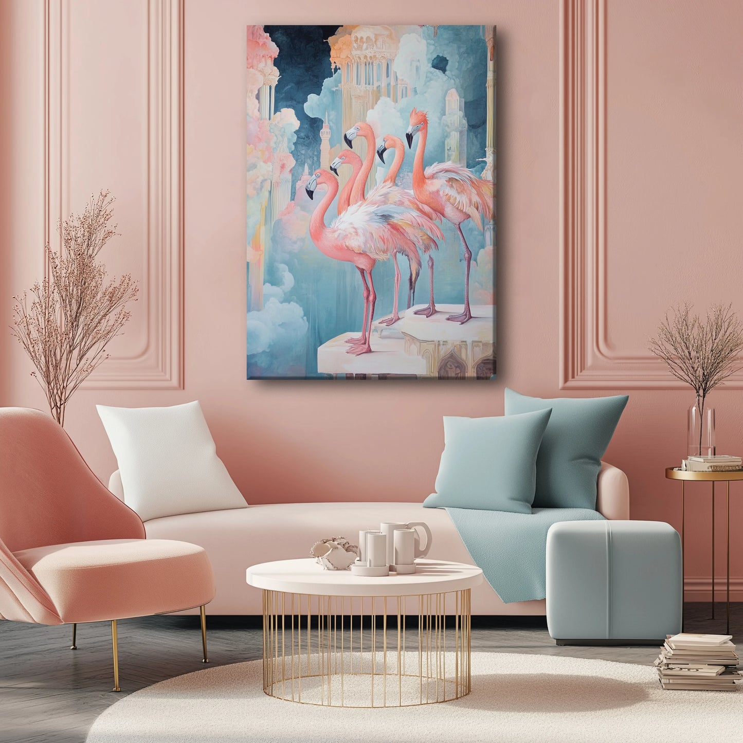 Swan City Canvas Print Robussi