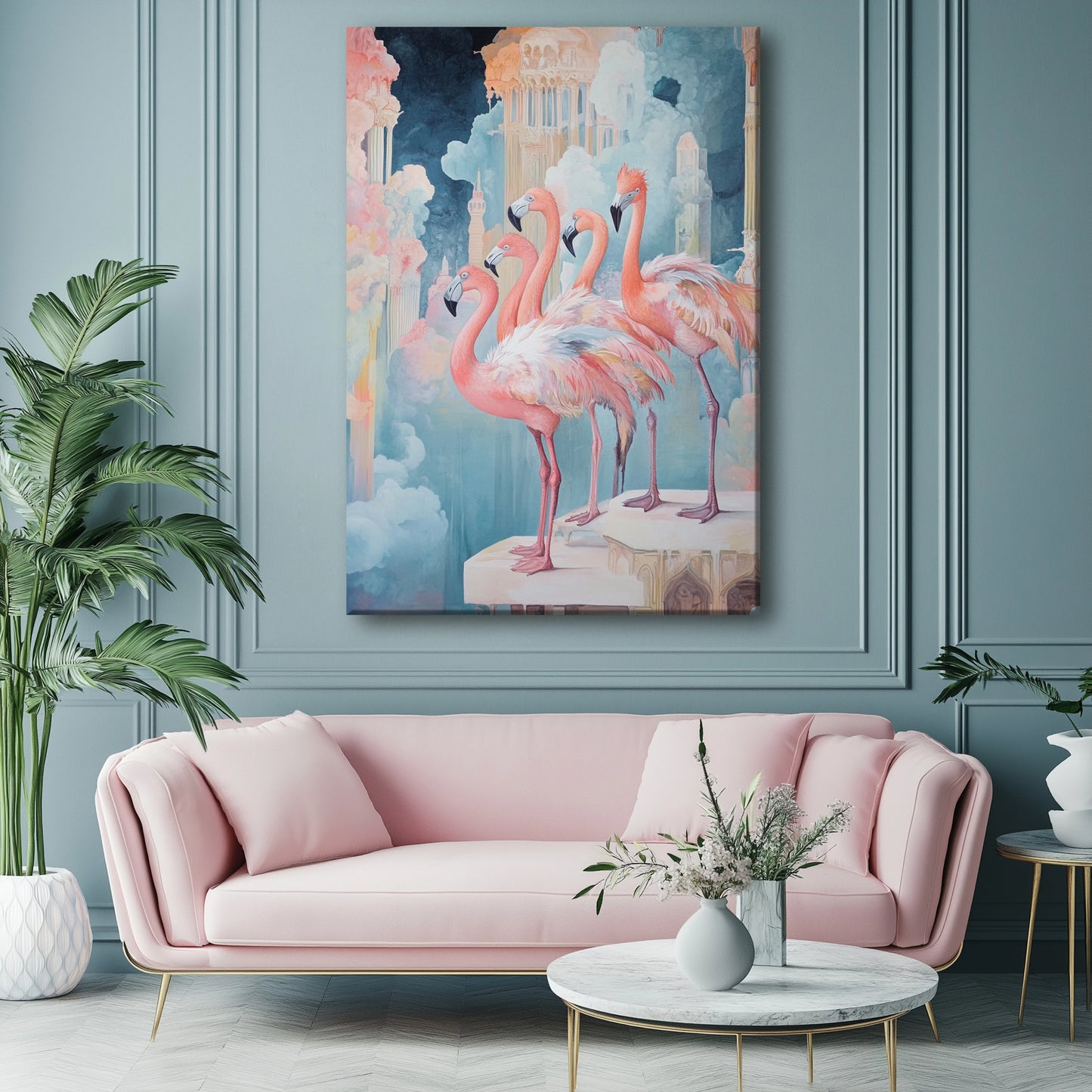 Swan City Canvas Print Robussi