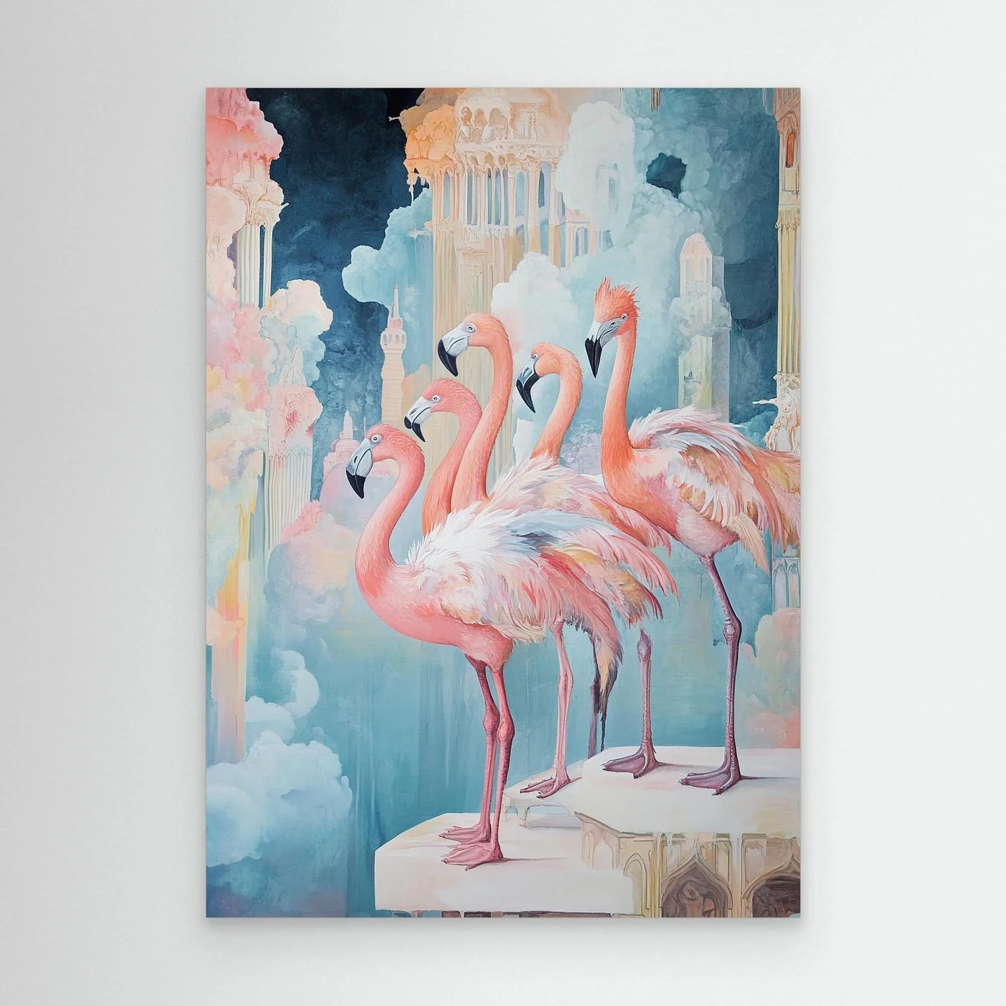 Swan City Canvas Print Robussi