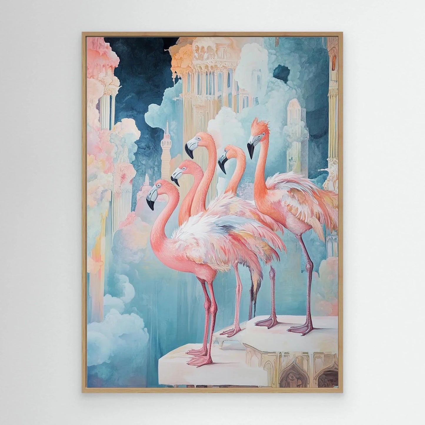 Swan City Canvas Print Robussi