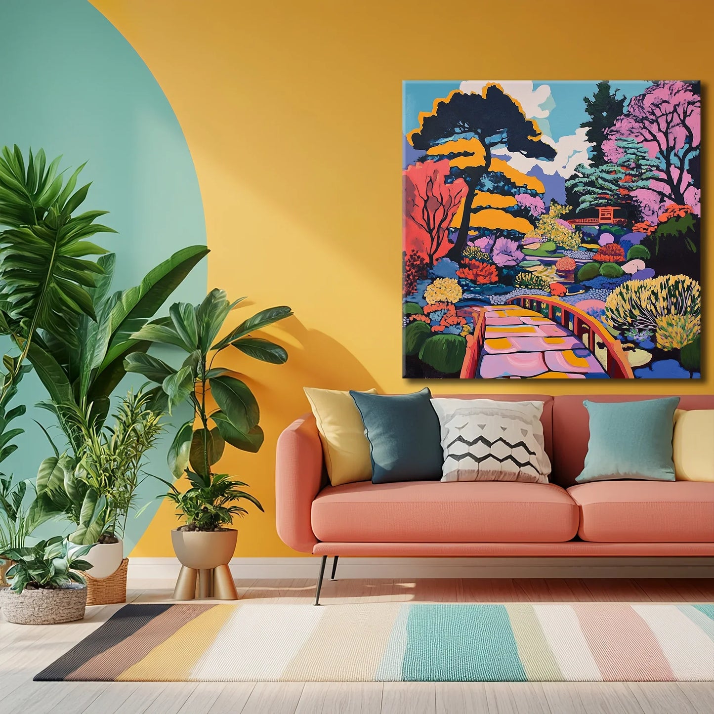 Trippy Day Canvas Print Robussi