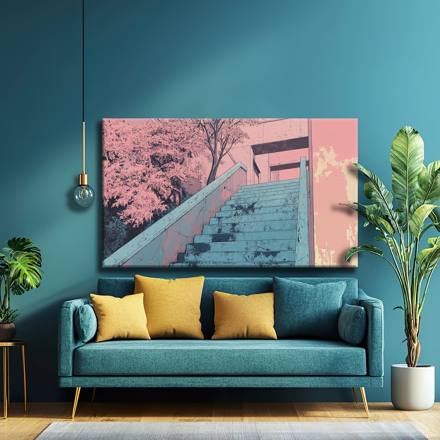 Walking Up Canvas Print Robussi