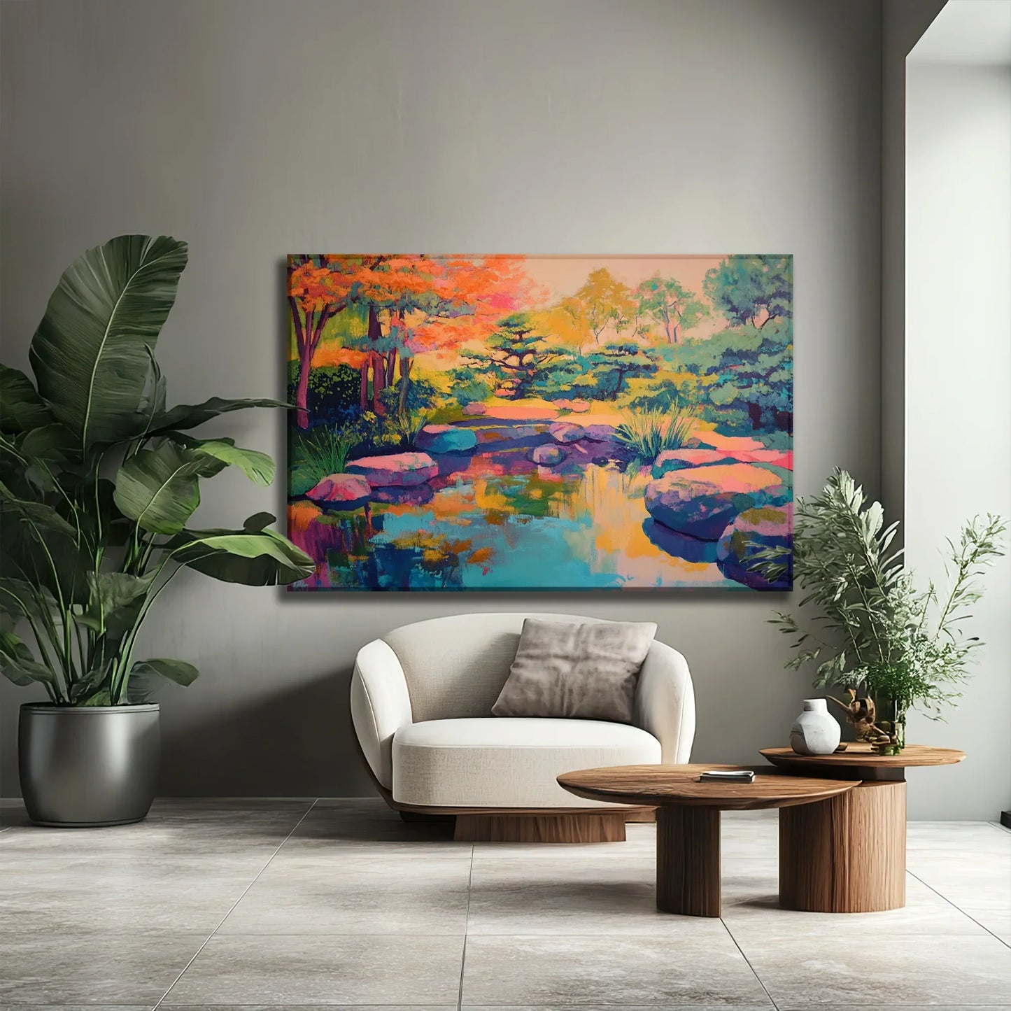 Yellow Forest Canvas Print Robussi