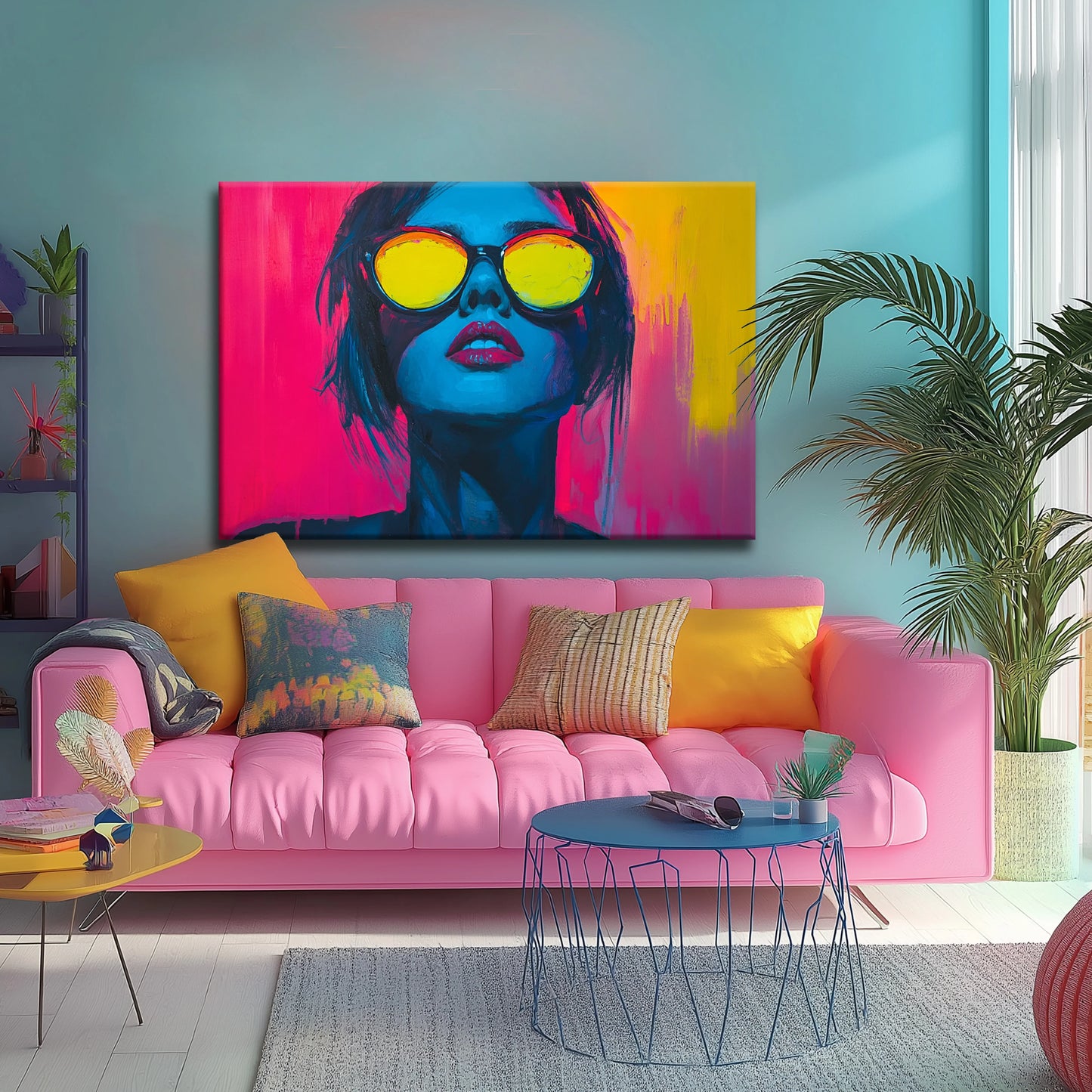 Yellow Haze Canvas Print Robussi