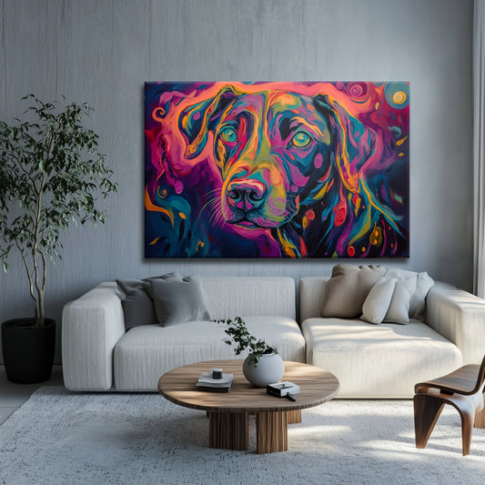 Acid Dog Canvas Print Robussi