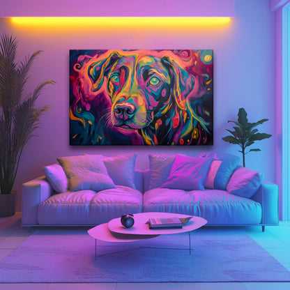 Acid Dog Canvas Print Robussi