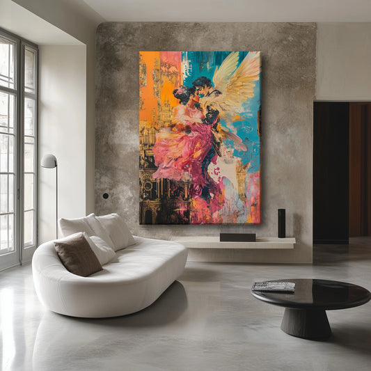 Angel in love Canvas Print Printumo
