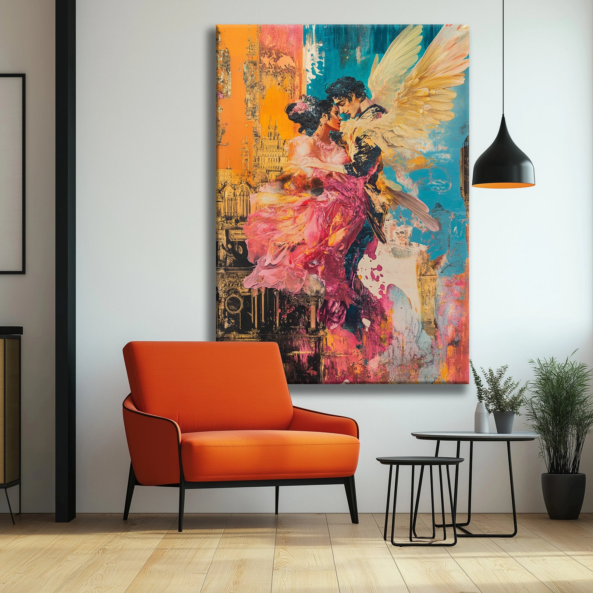 Angel in love Canvas Print Printumo
