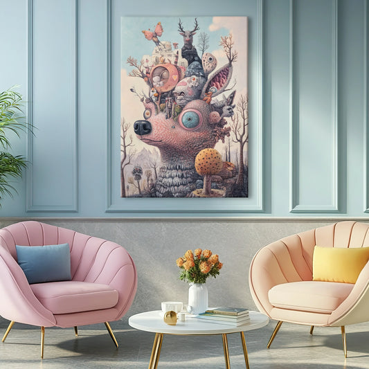 Animal Fortress Canvas Print Robussi
