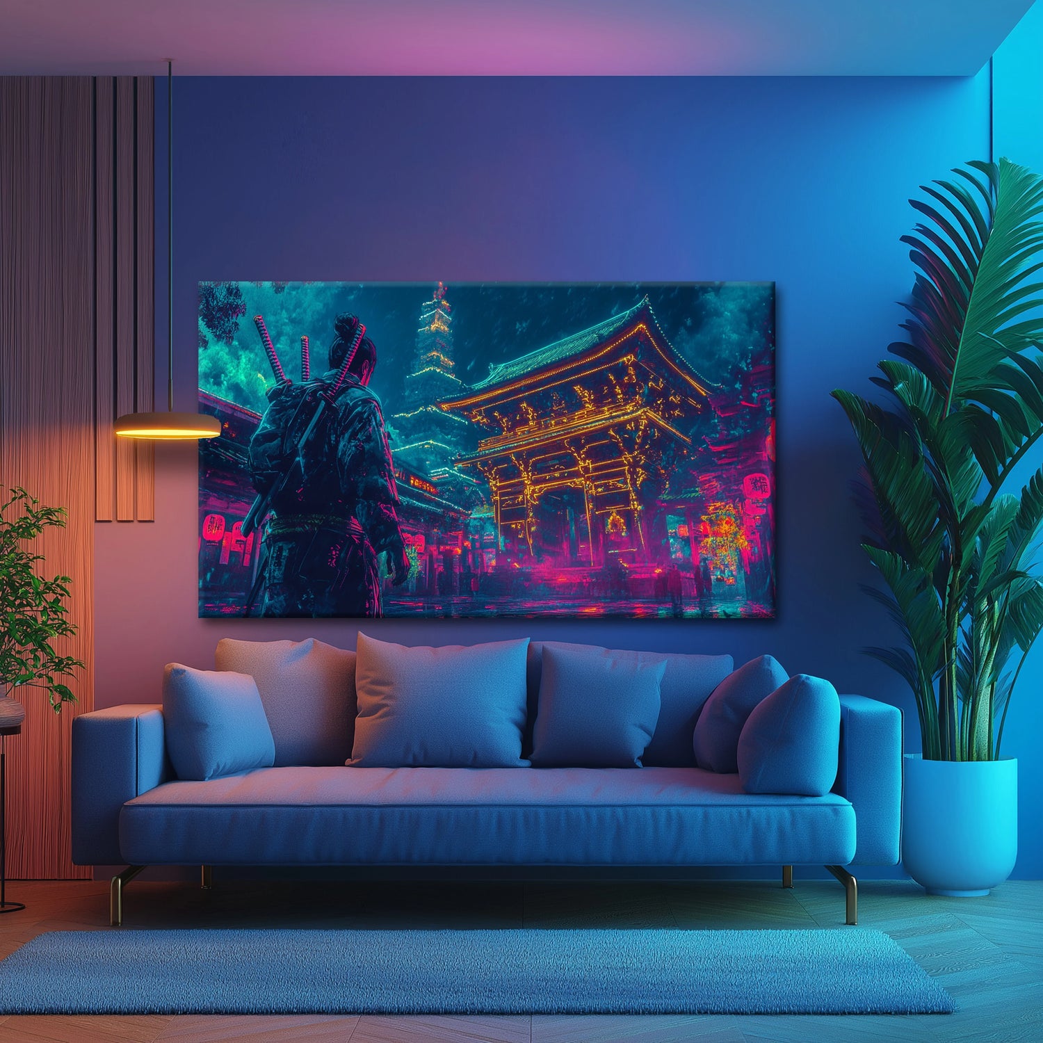 Arrival of the Hunter Canvas Print Robussi