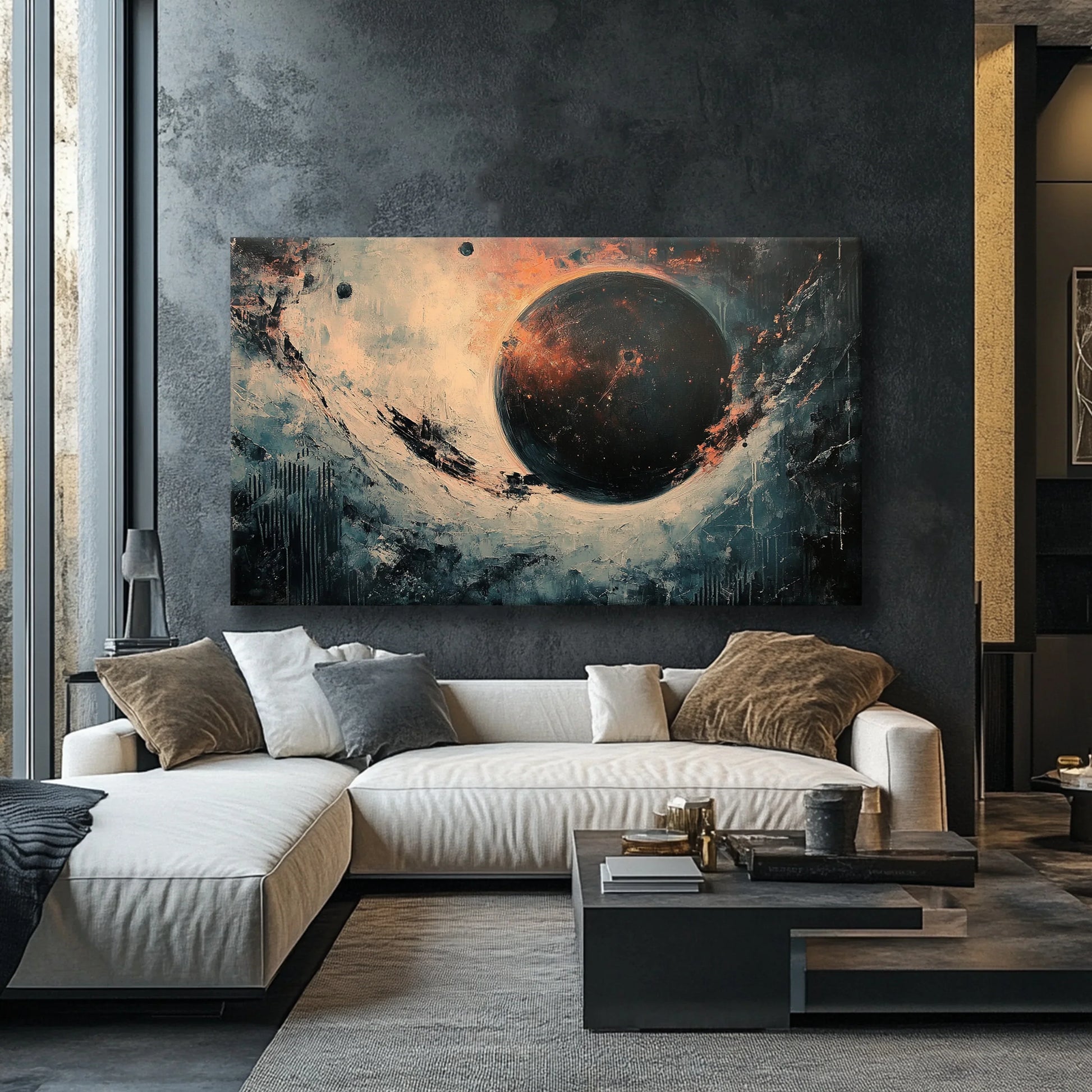 Black Hole Canvas Print Robussi