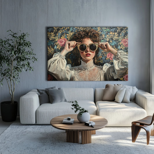 Blooming Popstar Canvas Print Robussi