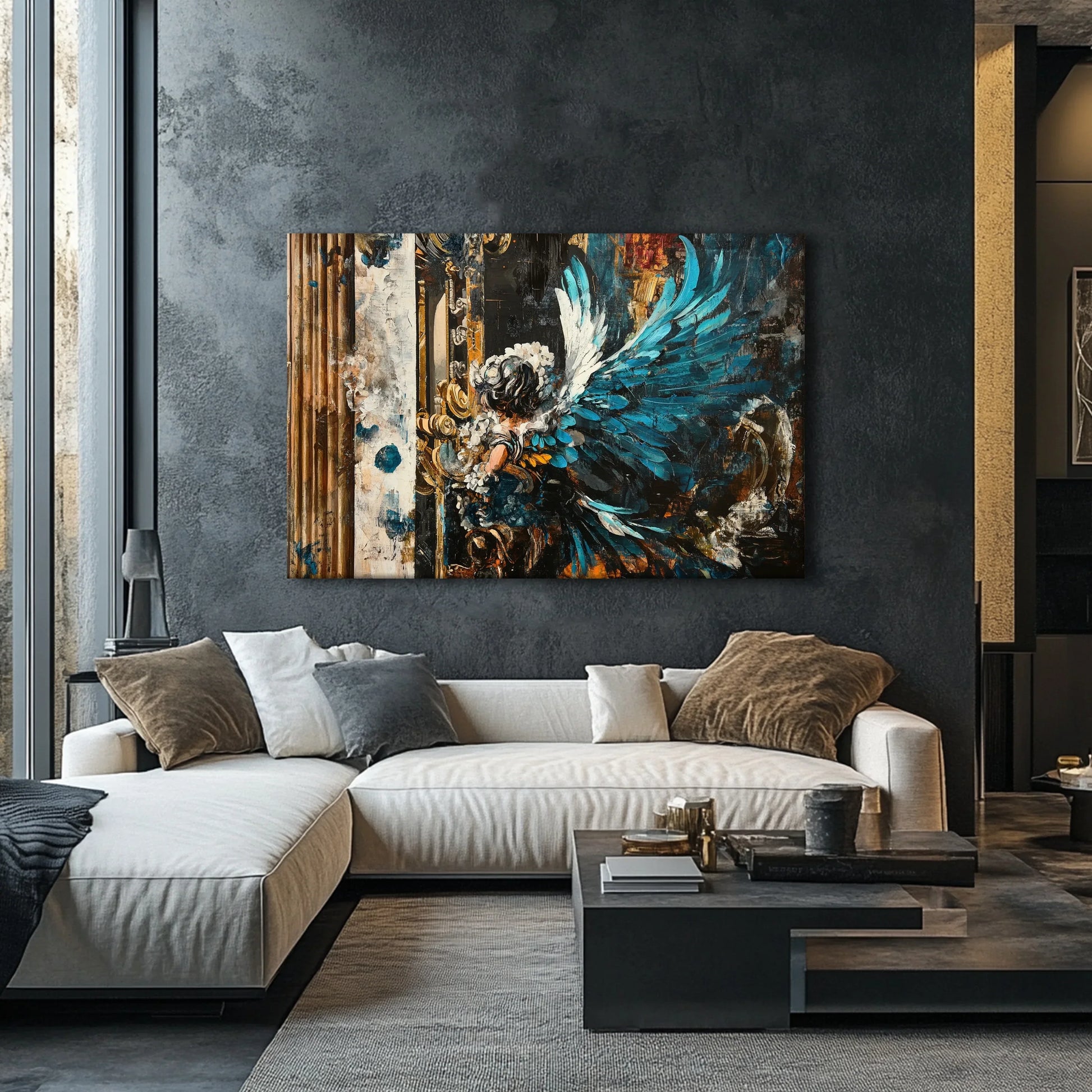 Blue Angel Canvas Print Robussi