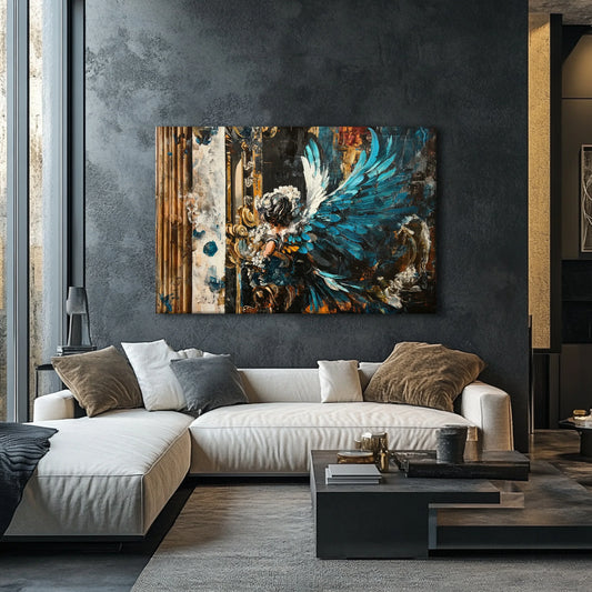 Blue Angel Canvas Print Robussi