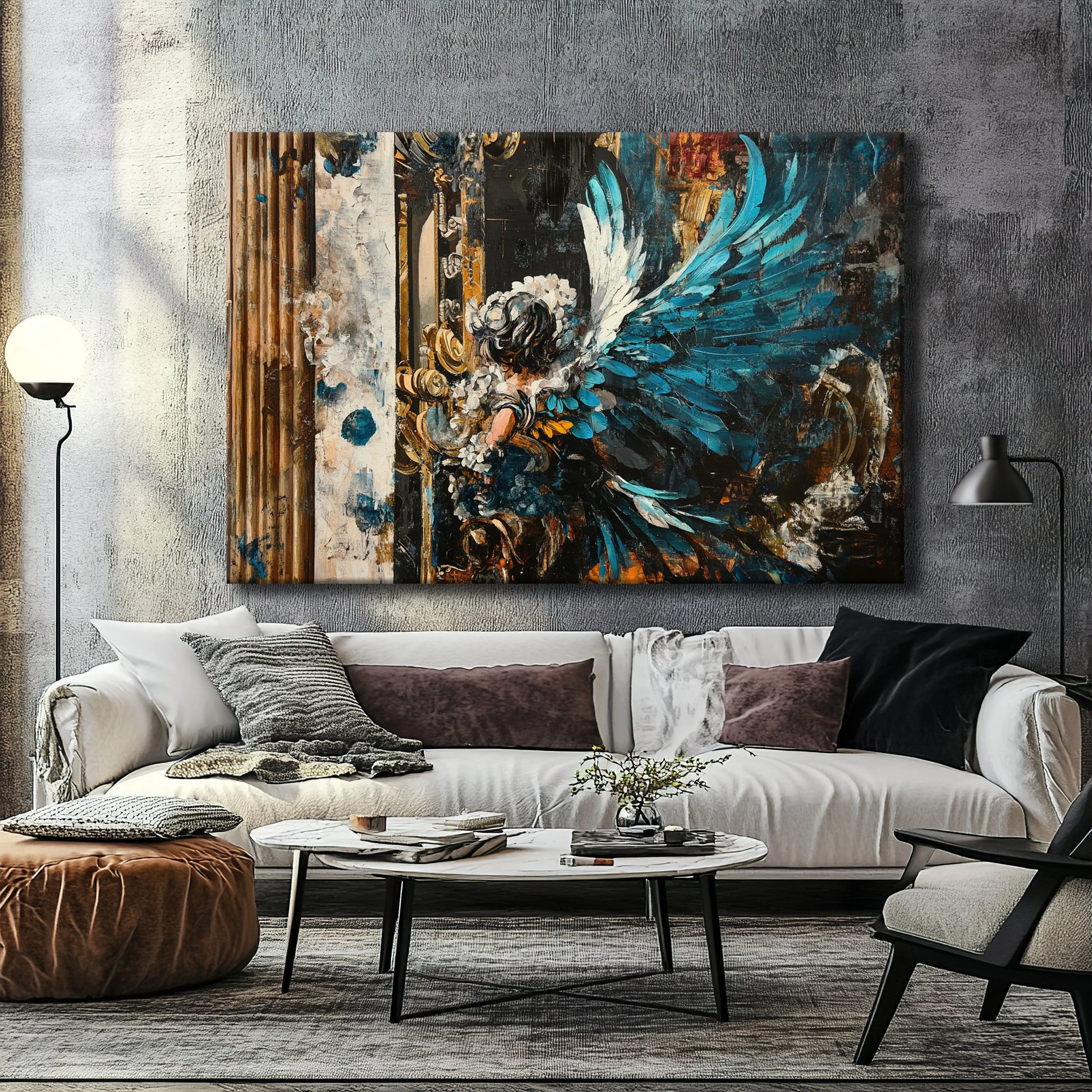 Blue Angel Canvas Print Robussi