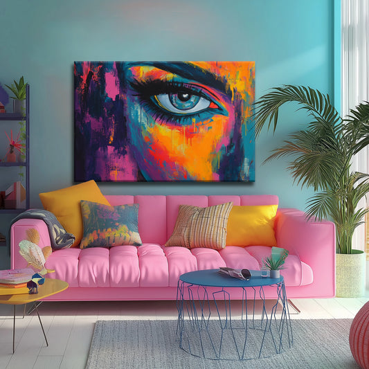 Blue Eyes Canvas Print Robussi