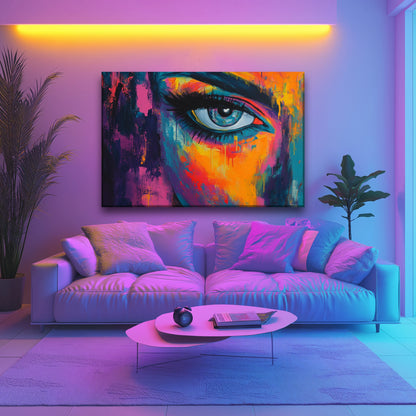Blue Eyes Canvas Print Robussi