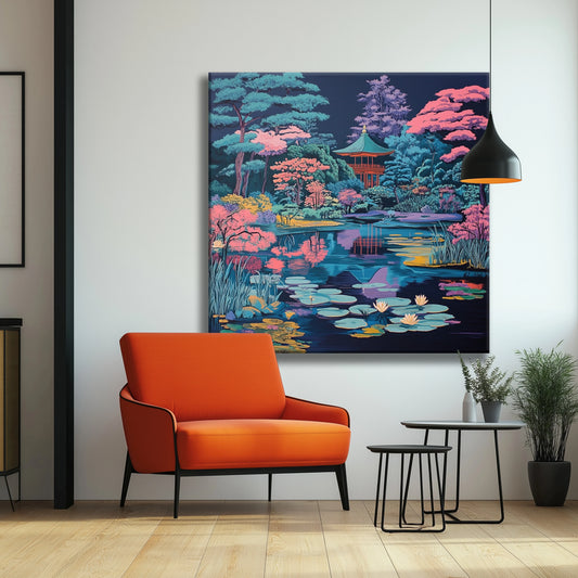Blue Forest Canvas Print Robussi