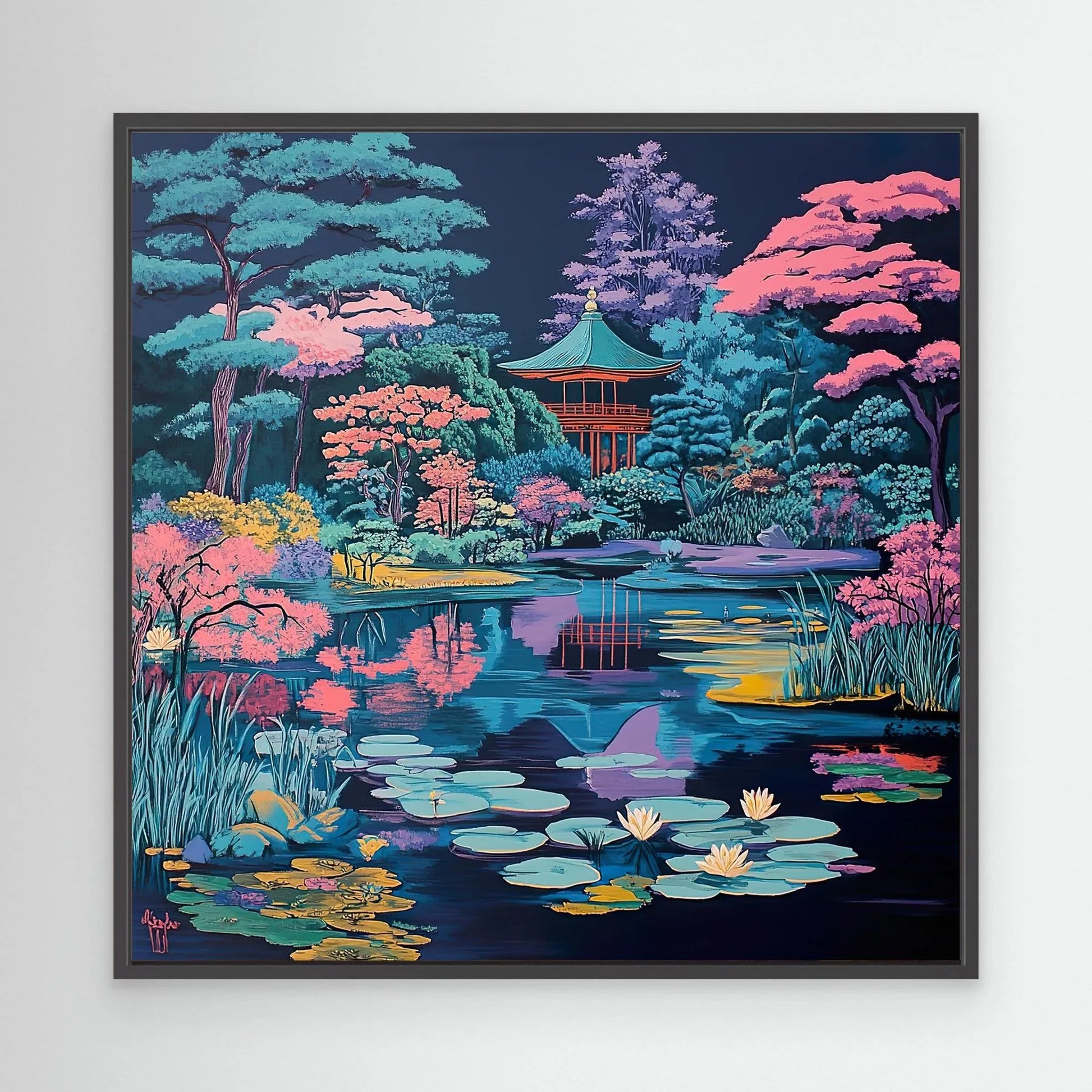Blue Forest Canvas Print Robussi