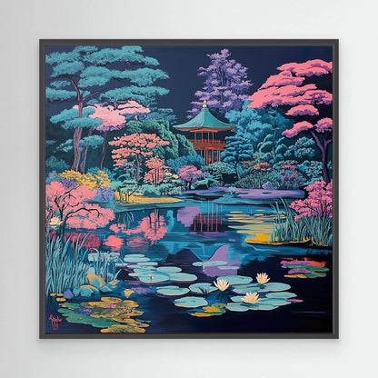 Blue Forest Canvas Print Robussi