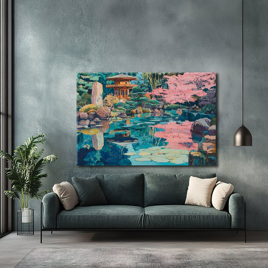 Blue Lake Canvas Print Robussi